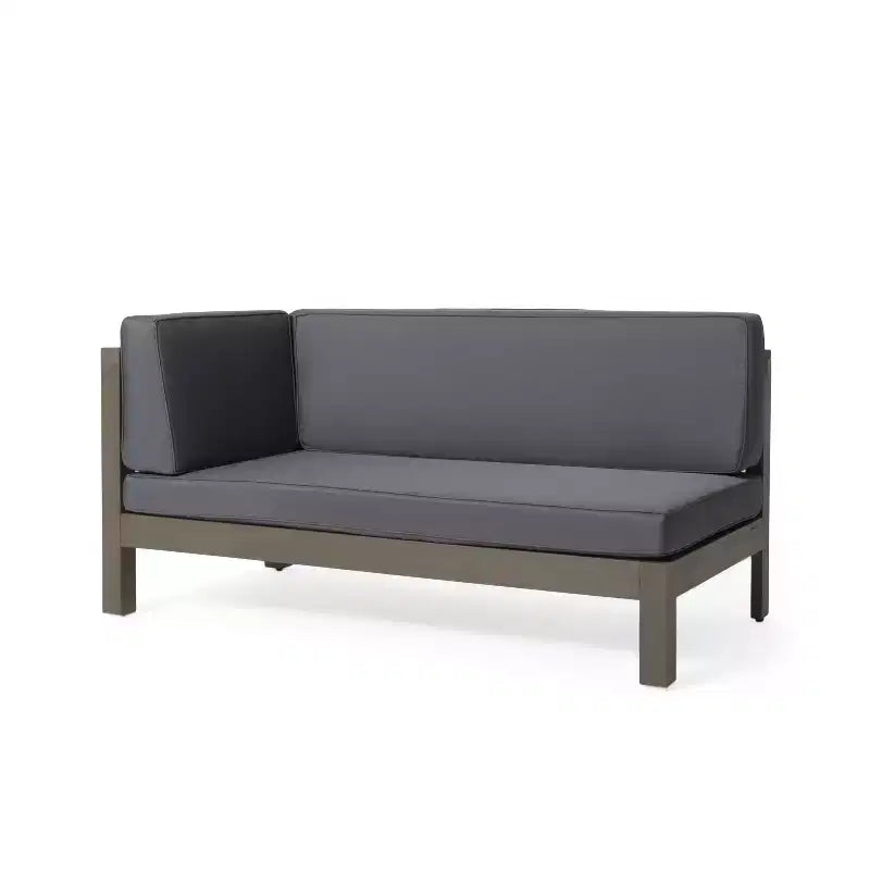 Christopher Knight 3 pièces ensemble de conversation d'extérieur Brava en bois d'acacia, finition gris clair