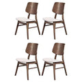 New Classic Furniture, Oscar Walnut Solid Wood Dining Chair (Set of 4)