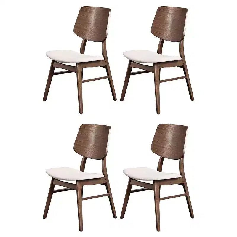 New Classic Furniture, Oscar Walnut Solid Wood Dining Chair (Set of 4)