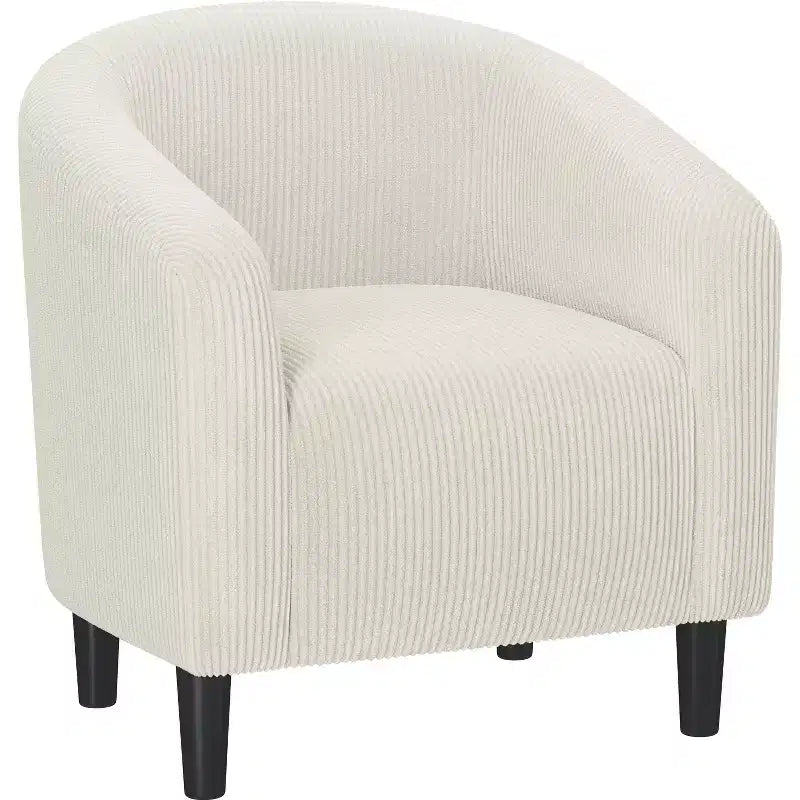 Yaheetech Upholstered Barrel Shaped Accent Chair Club Chair for Living Room