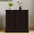 AndMakers 32.68 in. W. x 14.57 in. D x 31.5 in. H Wood Linen Cabinet with Tilt-out Storage
