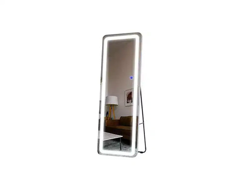 PexFix 63x16 LED Aluminum Frameless Vanity Mirror with Lights White Full-length Mirror