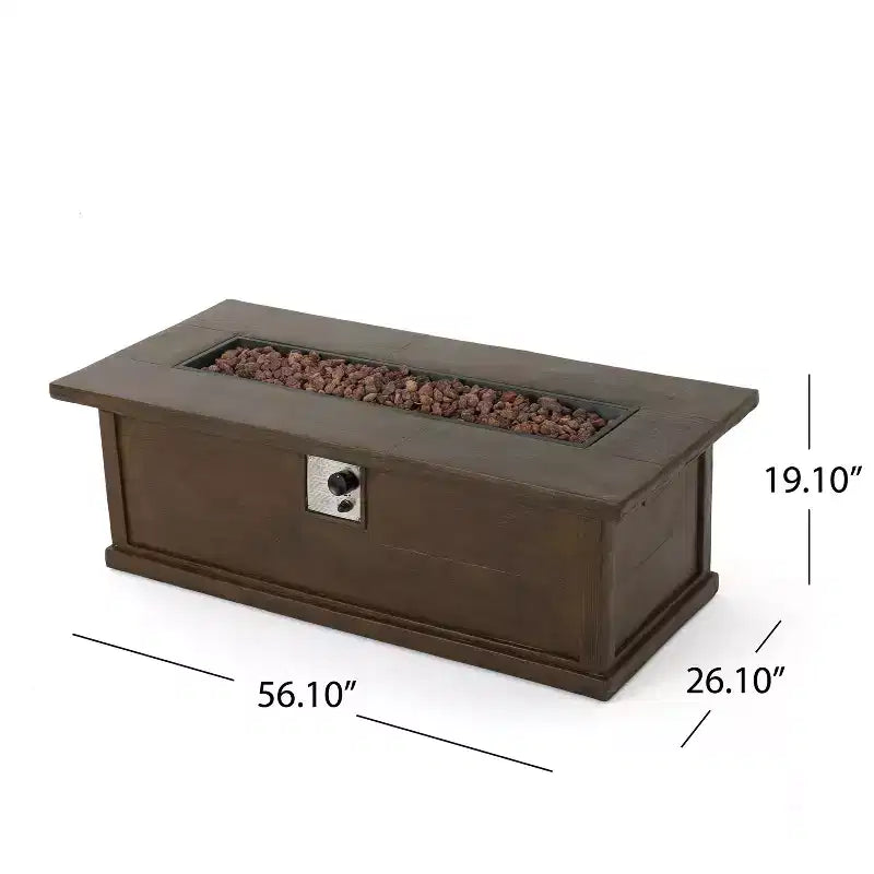 Christopher Knight Home Albion - Ensemble de conversation d'extérieur 4 places en aluminium avec brasero
