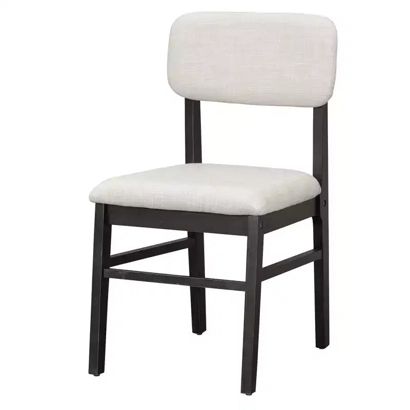 Ensemble table de salle à manger 6 pièces avec chaises rembourrées et banc, style rustique fermier, naturel/espresso-ModernLuxe