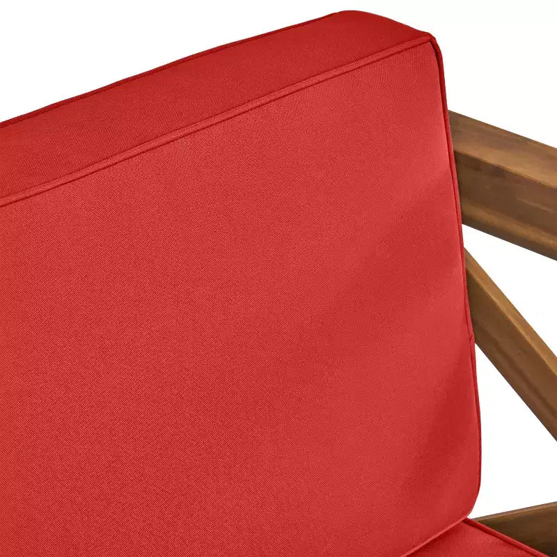 Christopher Knight Home Brava Ensemble de conversation d'extérieur 4 places en bois d'acacia avec coussins