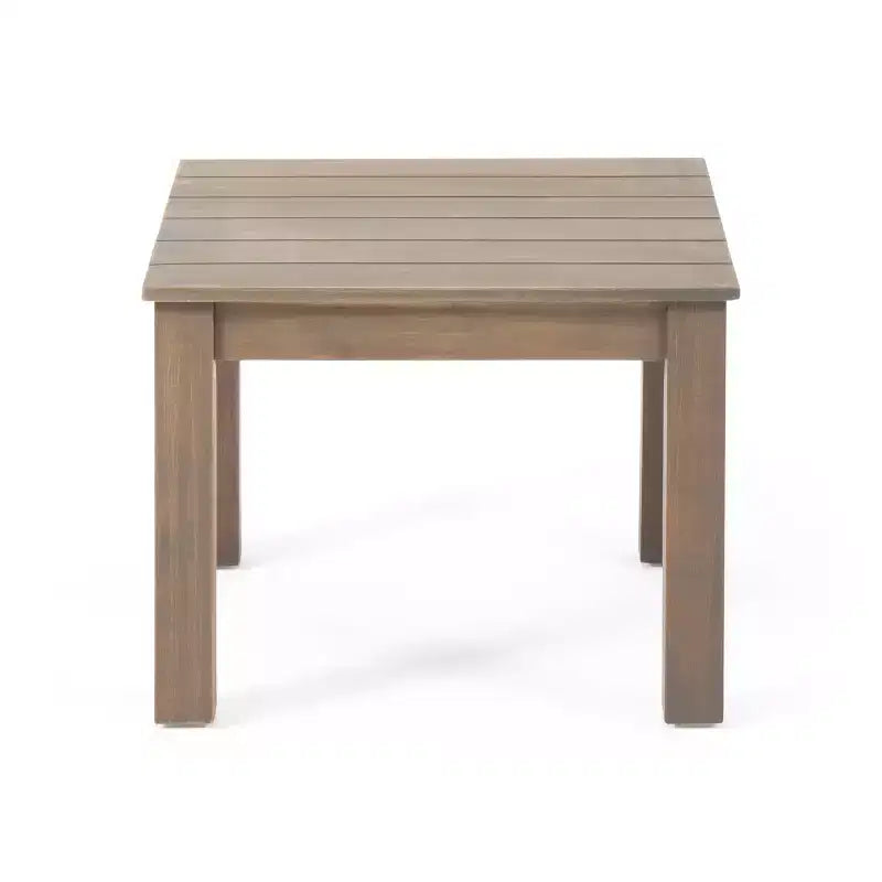 Christopher Knight Home Temecula Ensemble de conversation 5 pièces pour extérieur avec fauteuil de club et ottoman en bois d'acacia avec coussins