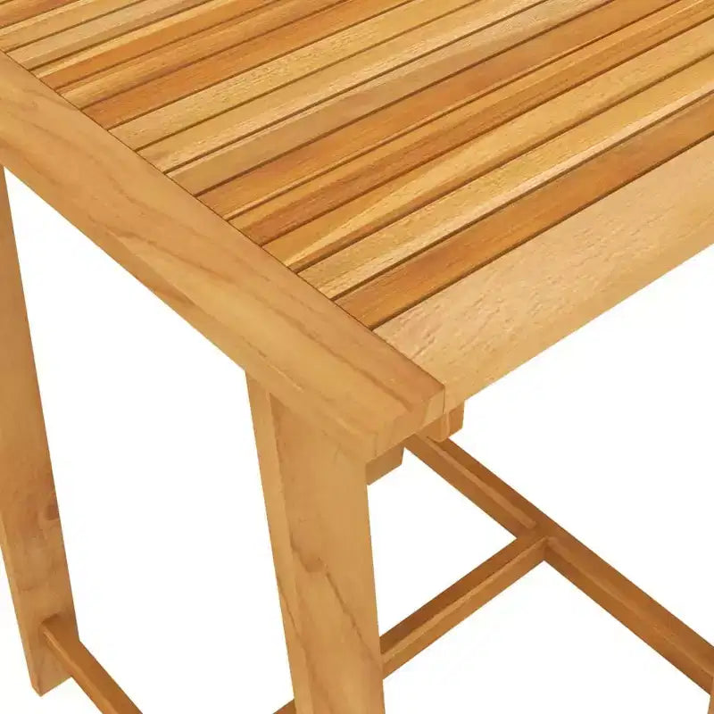 vidaXL Ensemble de bar d'extérieur Bois d'acacia massif Naturel Résistance moyenne