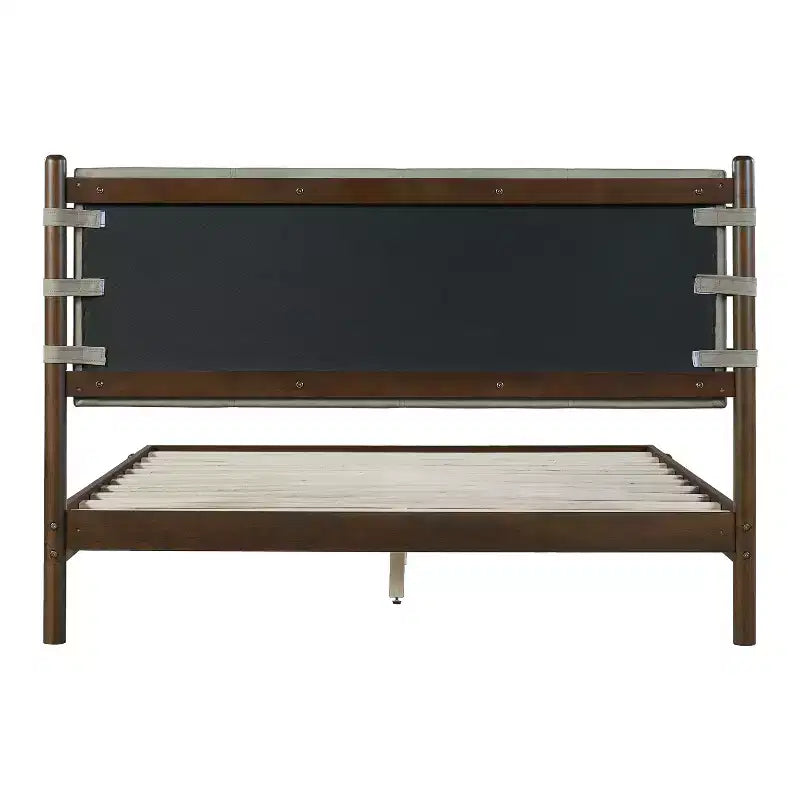 Christopher Knight Home Eliana Lit Plateforme en Bois 3 Pièces Style Mid-Century Moderne avec Tête de Lit et Tables de Chevet