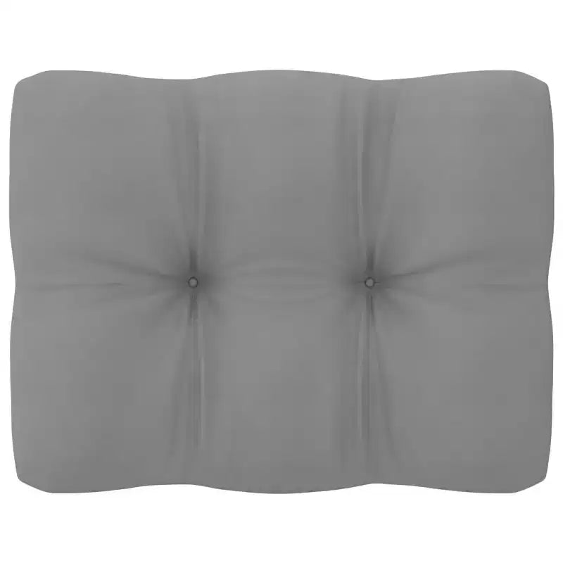 vidaXL Salon de jardin en pin avec coussins gris