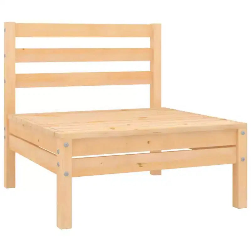 vidaXL Salon de jardin Pin naturel Pin massif Standard Modulaire