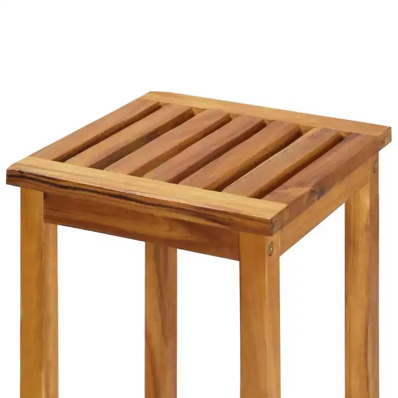 vidaXL Ensemble de salle à manger de patio en bois d'acacia massif - Meubles d'extérieur 3 pièces avec plateau de table robuste et sièges confortables