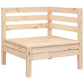 vidaXL Patio Sofa Corner/Outdoor Garden Set - Pine Wood - Modular Design - 25x25x24.6 - Brown