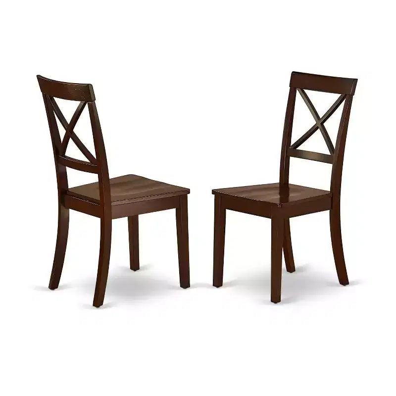 Ensemble de salle à manger Art Nouveau - Table rectangulaire 5 pièces et 4 chaises - Meubles de salle à manger de 152 cm