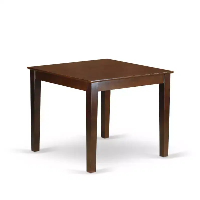 Ensemble de table de cuisine bohème – Table carrée de 36 pouces avec 2 chaises Parsons – Tissu lin café