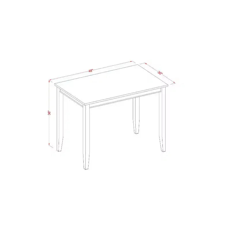 Ensemble de salle à manger hauteur comptoir - Table et chaises 3 pièces - Ensemble de cuisine moderne - Table 30x48 pouces
