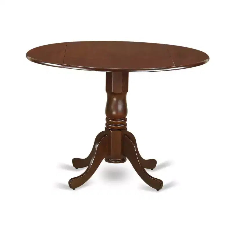 Ensemble table de cuisine ronde 42 pouces avec chaises Parsons - Ensemble de salle à manger au charme classique - Finition café foncé