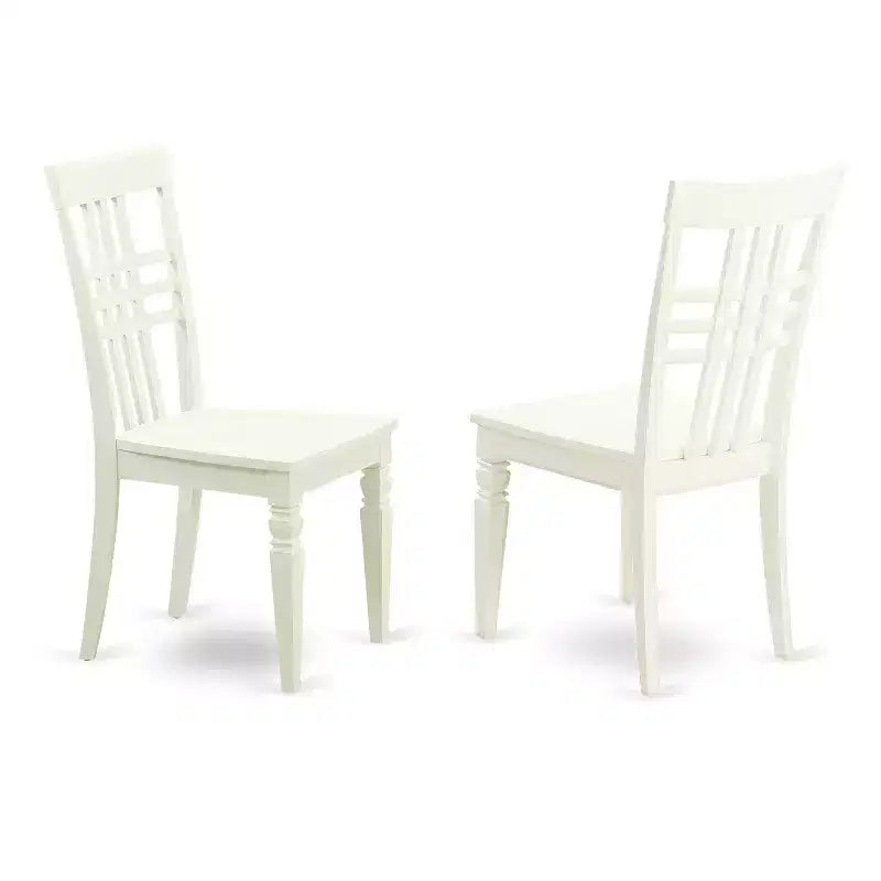 Ensemble de salle à manger rond - Table et chaises de cuisine 5 pièces - Style du Sud-Ouest - Fini cerisier noir