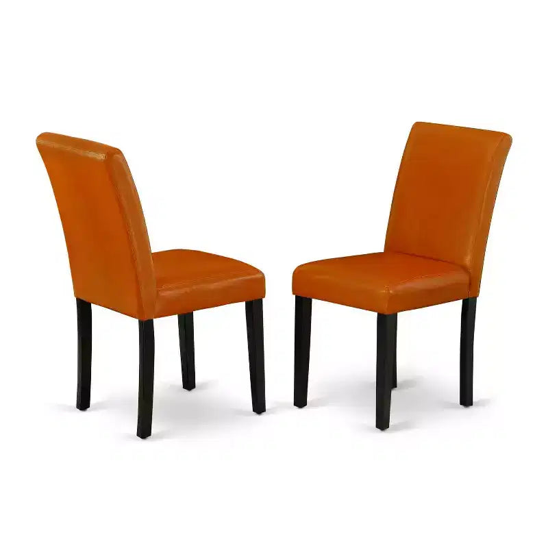 Ensemble de salle à manger rustique 7 pièces, table rectangulaire 42x60 avec rallonge et 6 chaises Parsons