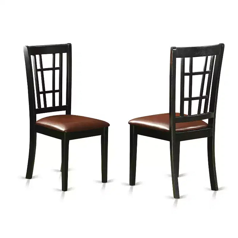 Ensemble de salle à manger du Sud-Ouest 5 pièces Table et chaises - Meubles de cuisine de style ferme moderne