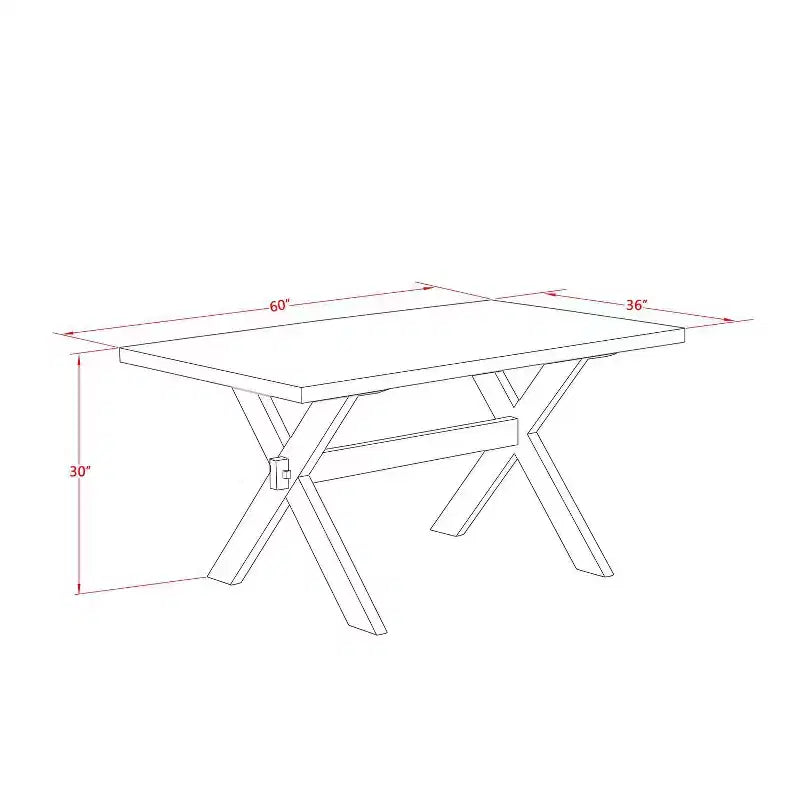 HomeStock Table de salle à manger 6 pièces avec plateau en bois massif finition chêne naturel, 1 banc et 4 chaises