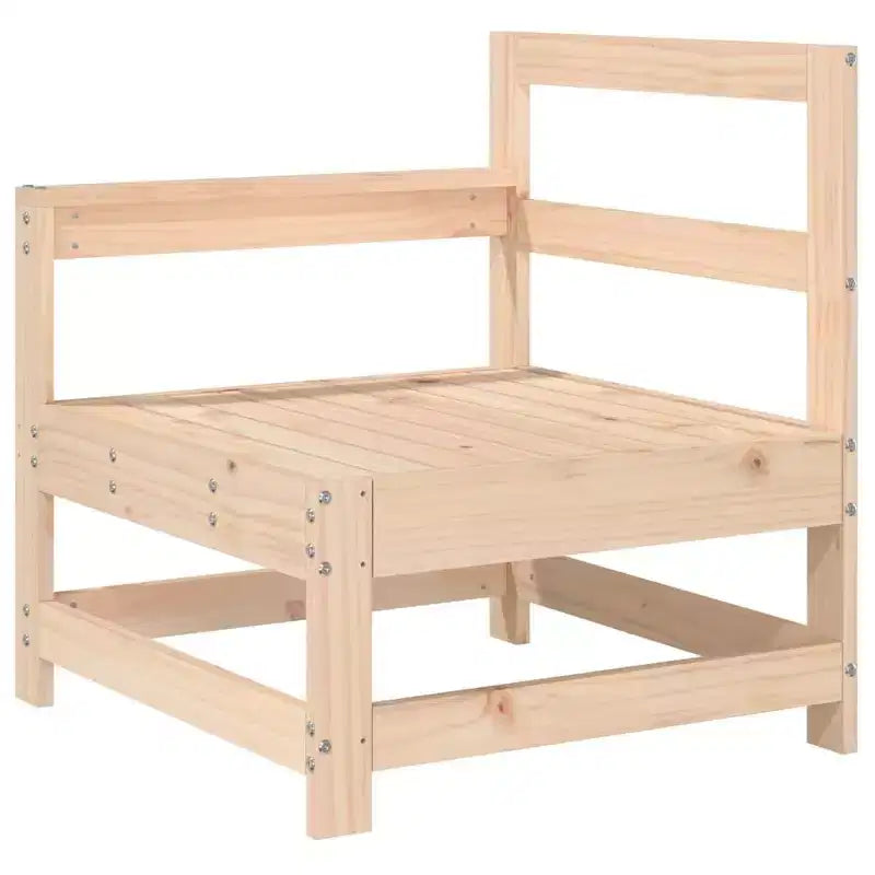 vidaXL Salon de jardin Bois de pin massif, Contreplaqué 5 pièces