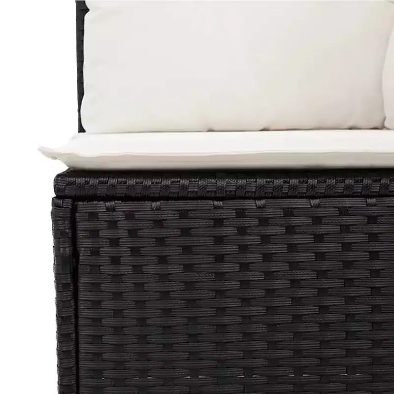 vidaXL Salon de jardin 11 pièces avec coussins en rotin synthétique modulable