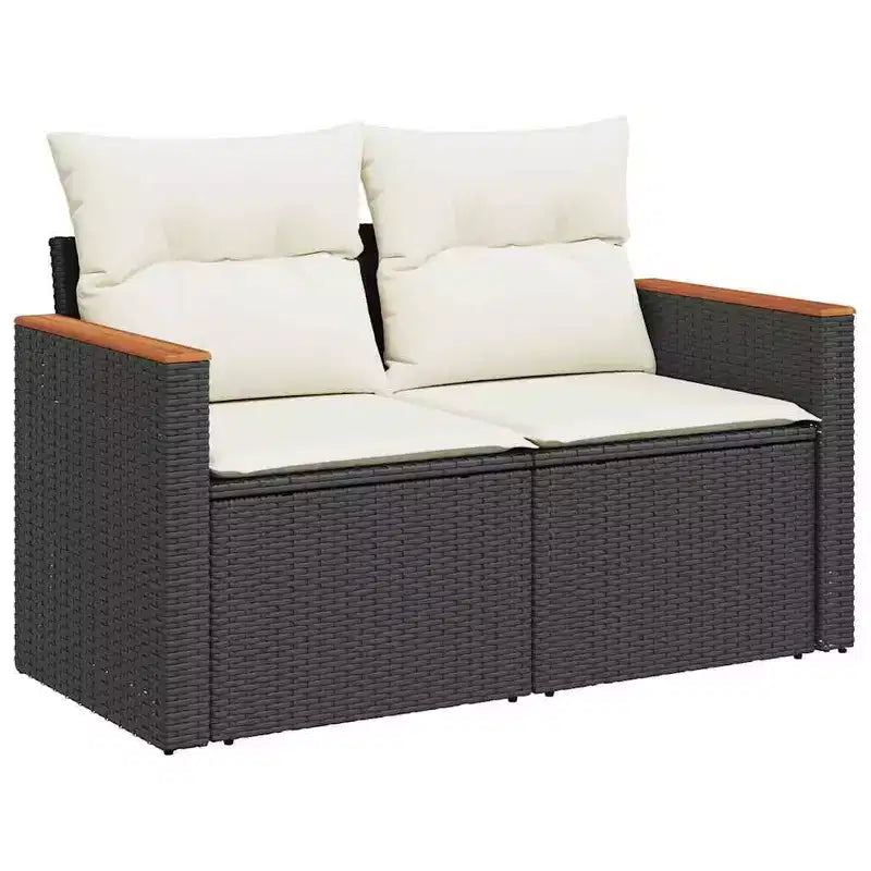 vidaXL Ensemble de canapés de patio 12 pièces avec coussins en résine tressée, canapés modulaires d'extérieur, plusieurs couleurs et modèles
