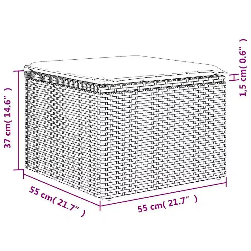 vidaXL Ensemble de canapés de jardin 5 pcs avec coussins résine tressée gris