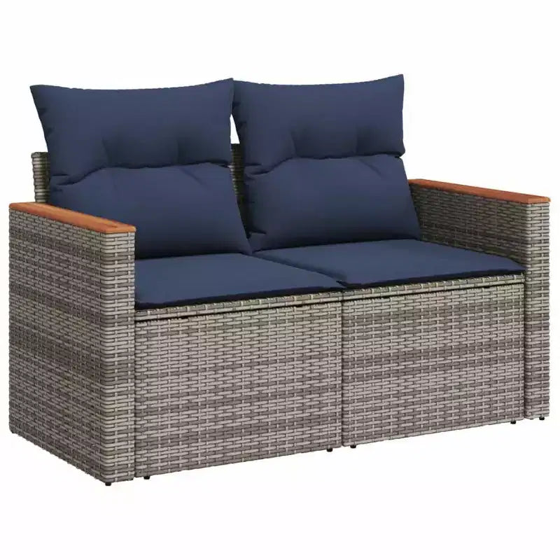 vidaXL Salon de jardin 10 places avec coussins en résine tressée, canapé d'extérieur modulaire, plusieurs couleurs et modèles