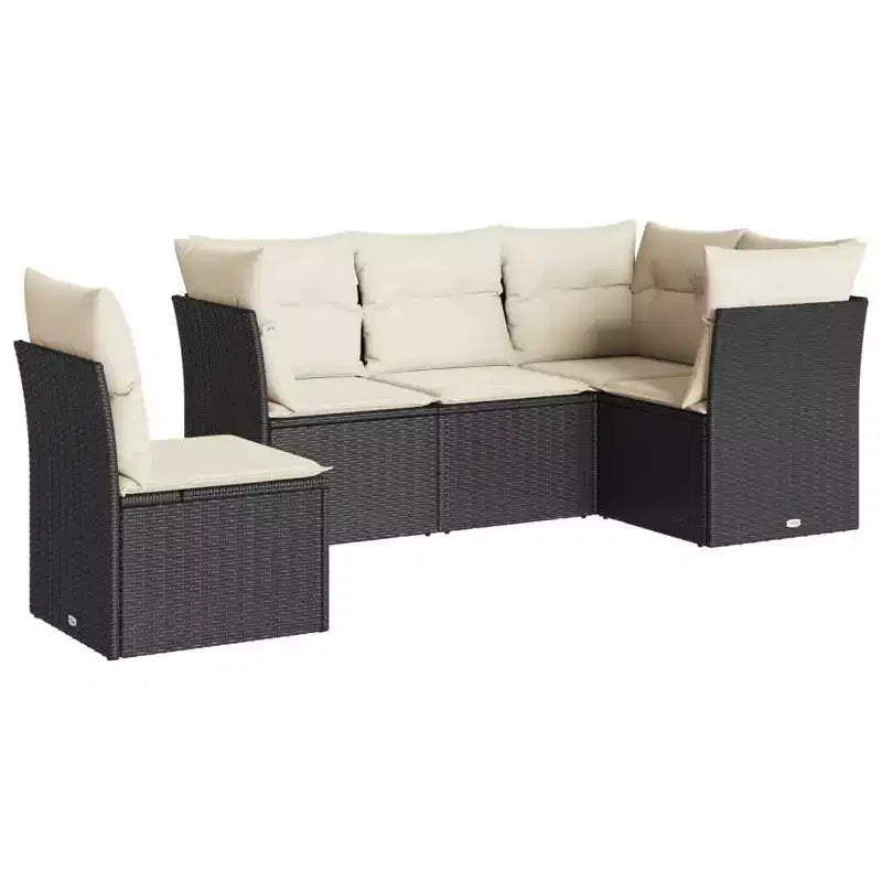 vidaXL Salon de jardin 6 pièces avec coussins en résine tressée – Plusieurs coloris et modèles au choix