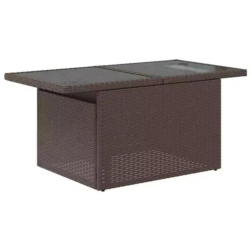 vidaXL Salon de jardin 6 pièces avec coussins, en résine tressée, modulable, table réglable, plusieurs couleurs