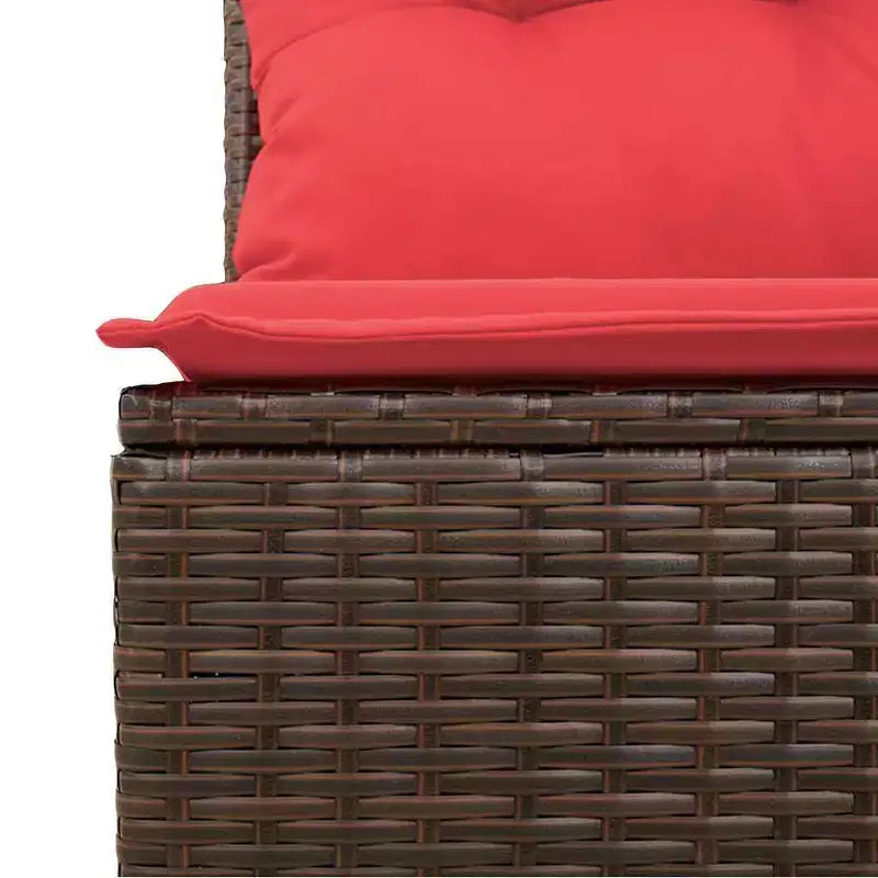 vidaXL Salon de jardin en rotin PE et acier poudré Grand