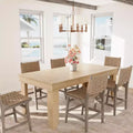 Farmhouse Dining Table for 6-8 People, 71 in Long Kitchen Tables with Wooden Sturdy Frame, 6 ft Large Rectangular Dinner Table for Dining Room