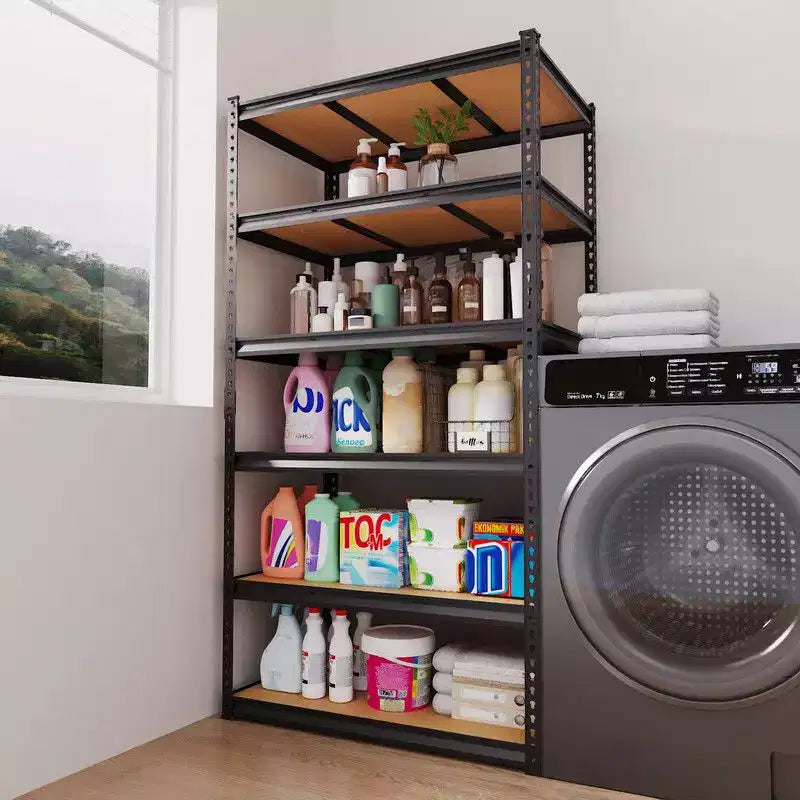 Étagère de rangement 6 niveaux réglables en acier