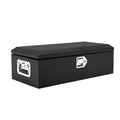 Steel Truck Bed Tool Box, Diamond Plate Tool Box with Side Handle and Lock Keys, Storage Toolbox Chest Box Organizer