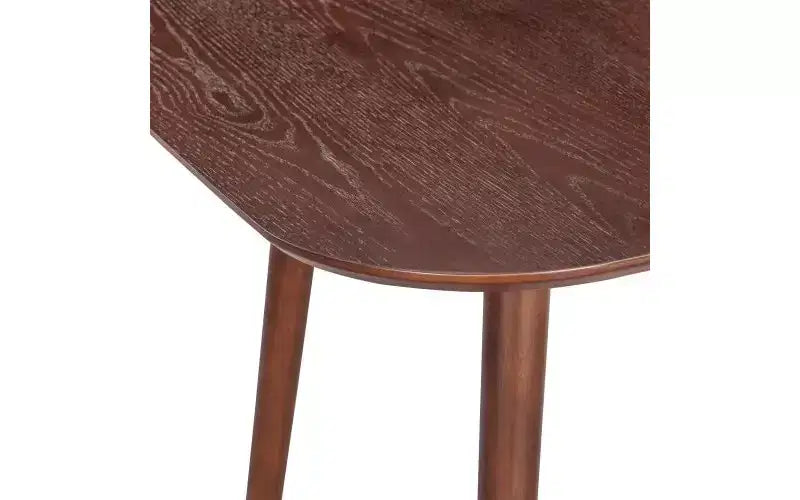 Table de cuisine en bois massif pour 2 à 4 personnes, table à manger carrée de 89 cm avec pieds coniques évasés, table minimaliste pour salon, appartement, petit espace