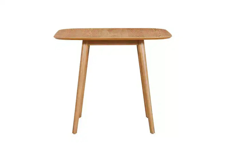 Table de cuisine en bois massif pour 2 à 4 personnes, table à manger carrée de 89 cm avec pieds coniques évasés, table minimaliste pour salon, appartement, petit espace