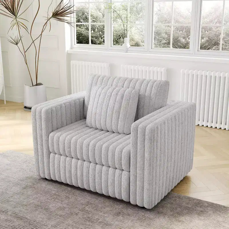 TUYOHW 44.9 Inch Modern Single Sofa Chair with 2 Pillows for Living Room,Apartment,Office