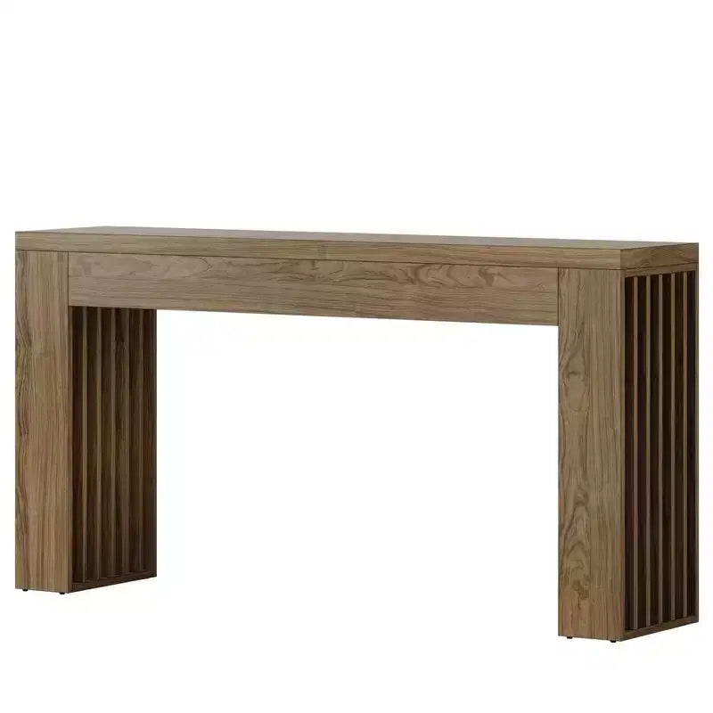 Console, Table de canapé en bois derrière le canapé, Table de couloir