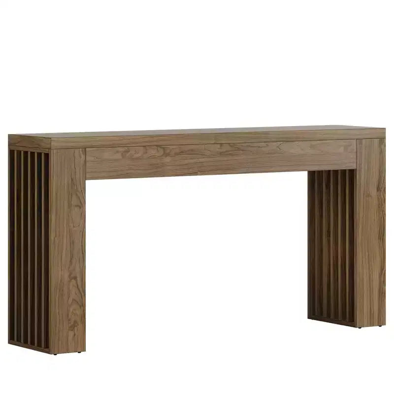 Console, Table de canapé en bois derrière le canapé, Table de couloir