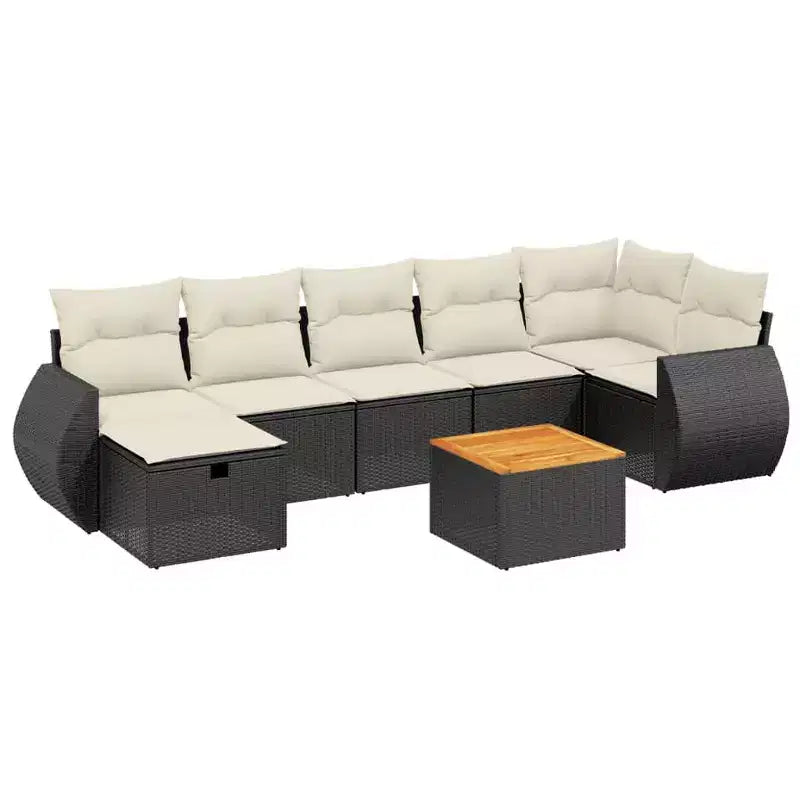 vidaXL Salon de jardin avec coussins de différentes couleurs