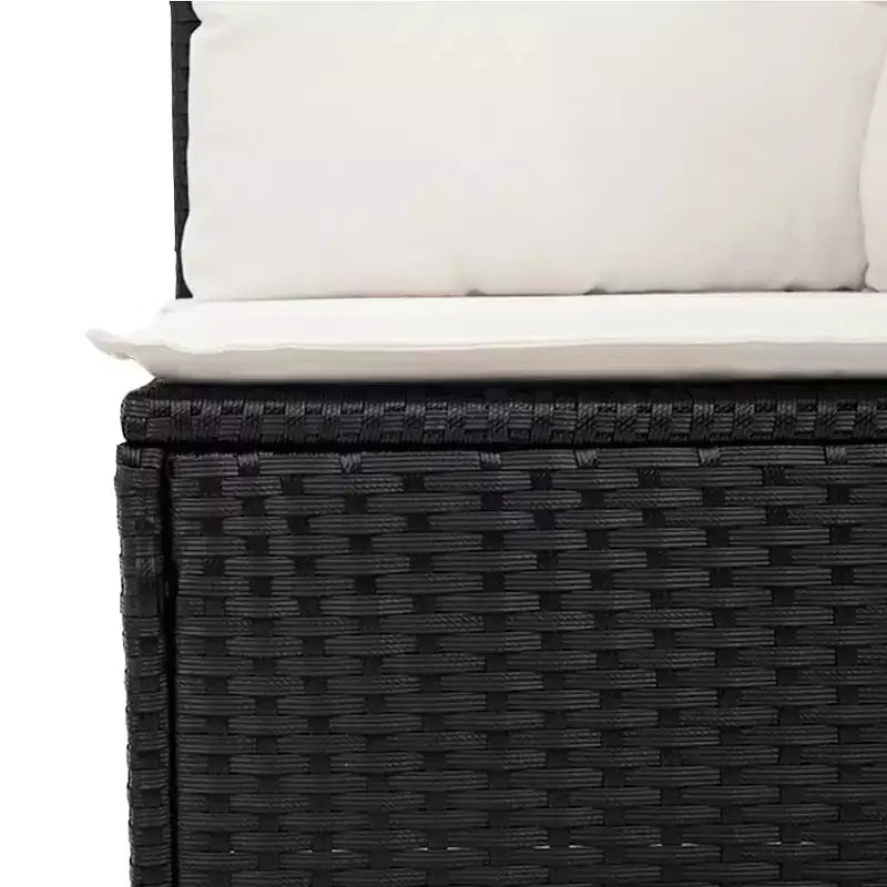 vidaXL Salon de jardin modulaire spacieux avec coussins amovibles