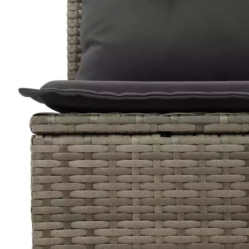 vidaXL Salon de jardin modulaire spacieux avec coussins amovibles
