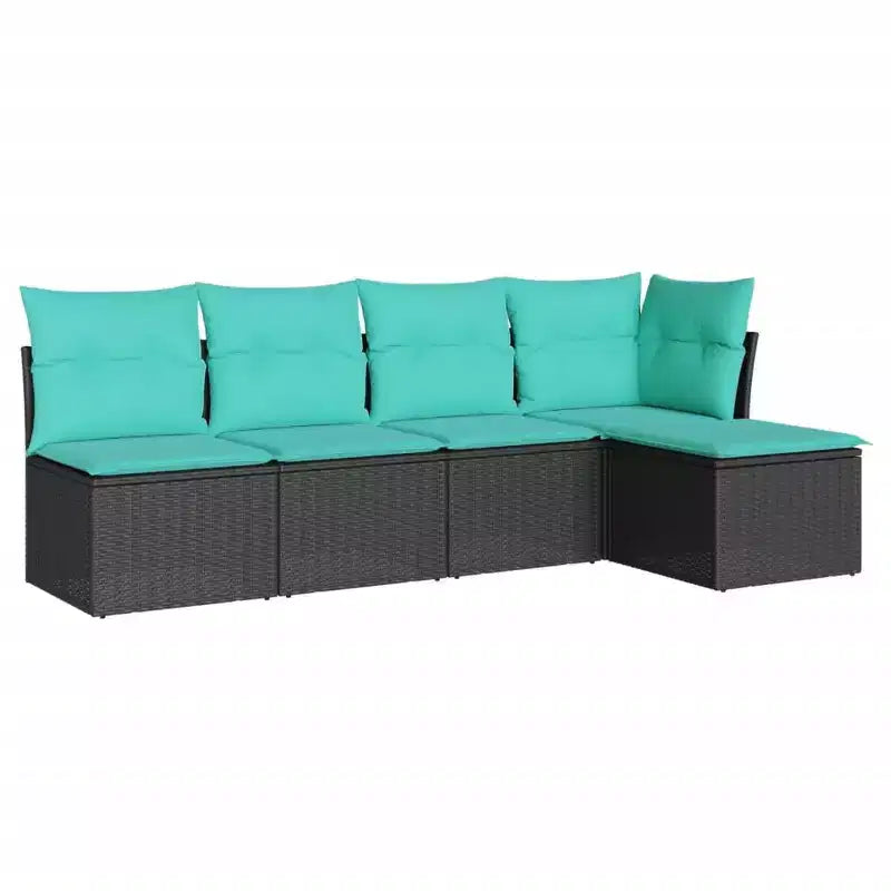 vidaXL Salon de jardin modulable avec coussins et design ajustable