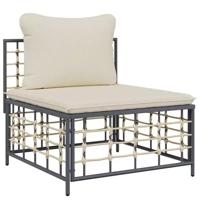 vidaXL Salon de jardin moderne 10 pièces avec coussins