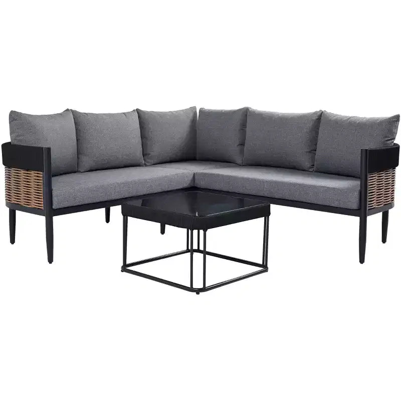 Harrison 4 Piece Patio Seating Set - Indoor/Outdoor - PAT7744 - Safavieh