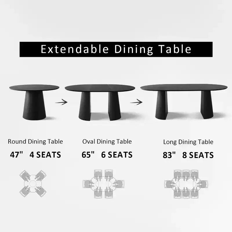 Ensemble Table à Manger Ovale Extensible 3-en-1 avec Chaises Rembourrées en Chenille et Pieds en Métal Doré, Meuble de Salle à Manger Polyvalent - Panipeachy