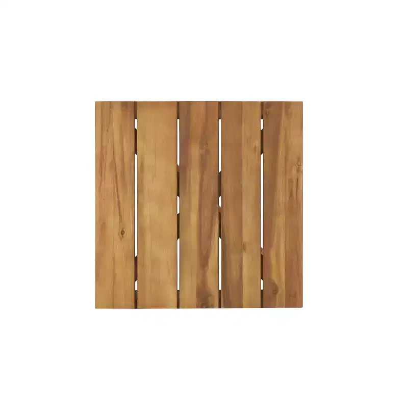 Christopher Knight Home Iolanda – Ensemble repas de jardin 3 pièces de style rustique avec table en bois d'acacia et chaises à bascule en fer