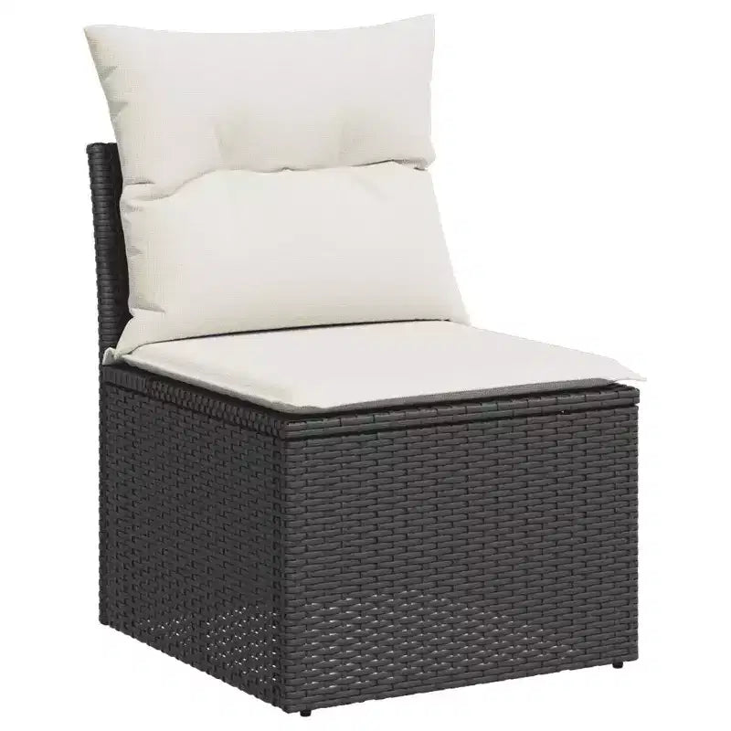 vidaXL Ensemble de canapés de jardin modulaires en rotin synthétique avec coussins