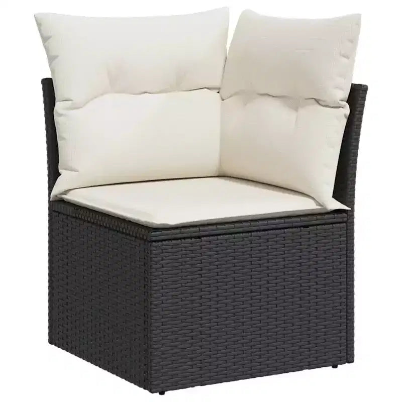 Ensemble de canapé de jardin modulable vidaXL avec rangement et coussins